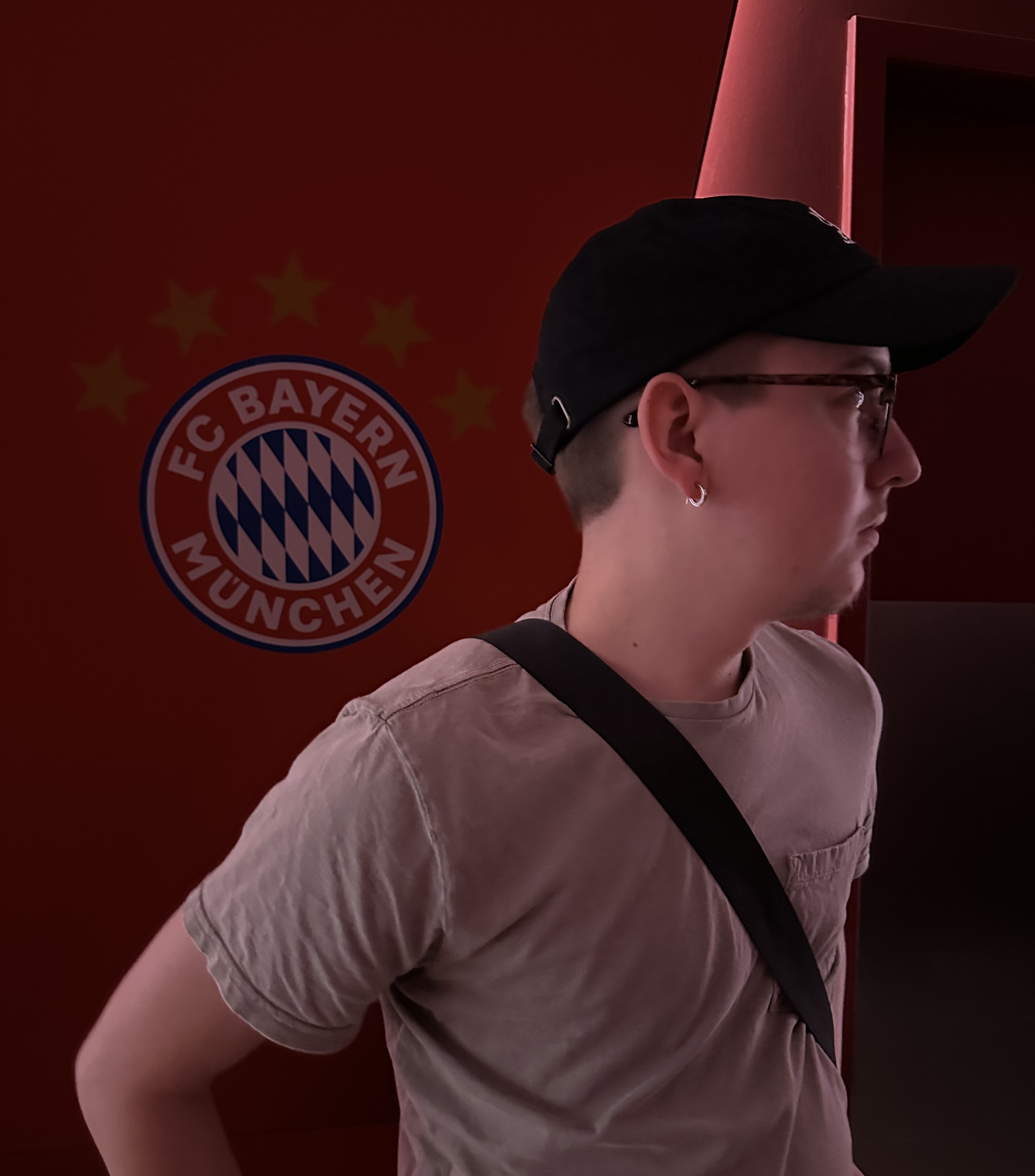 Inside the Allianz Arena, Munich, Germany in April 2023